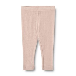 Wheat wool/Silk leggings Agi - Pale lilac